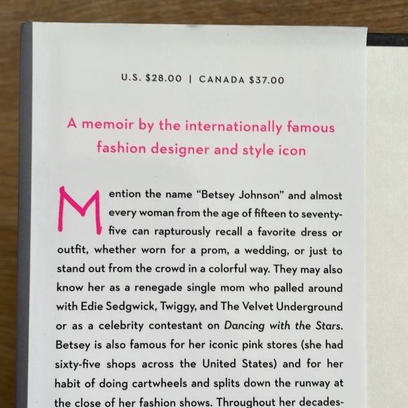 Betsy Johnson Hardcover Book - Picture 4 of 4